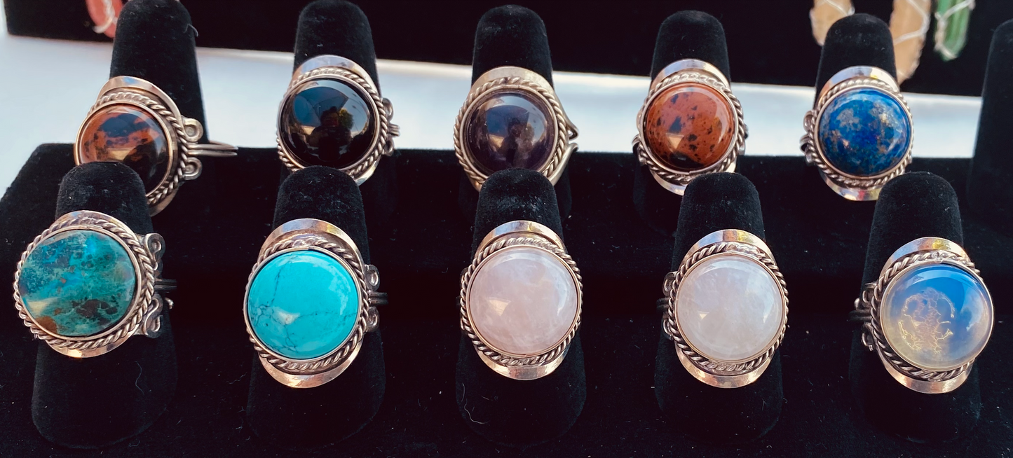 Crystal Stone Rings