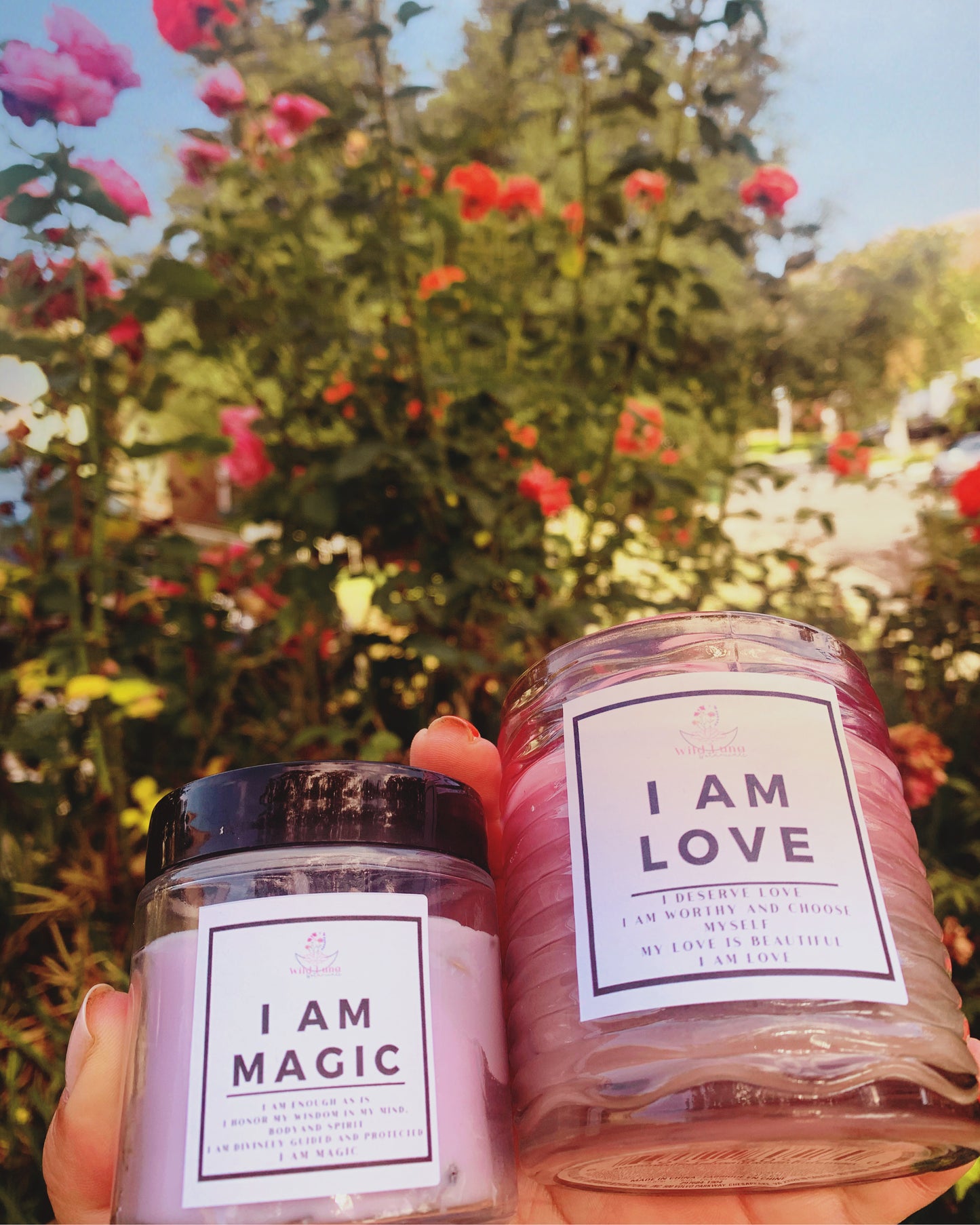 I am Love Affirmation Candle. Wild Luna Botanicals. I am Magic Affirmation Candle
